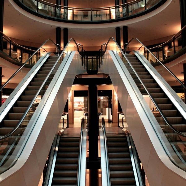 commercial building escalators